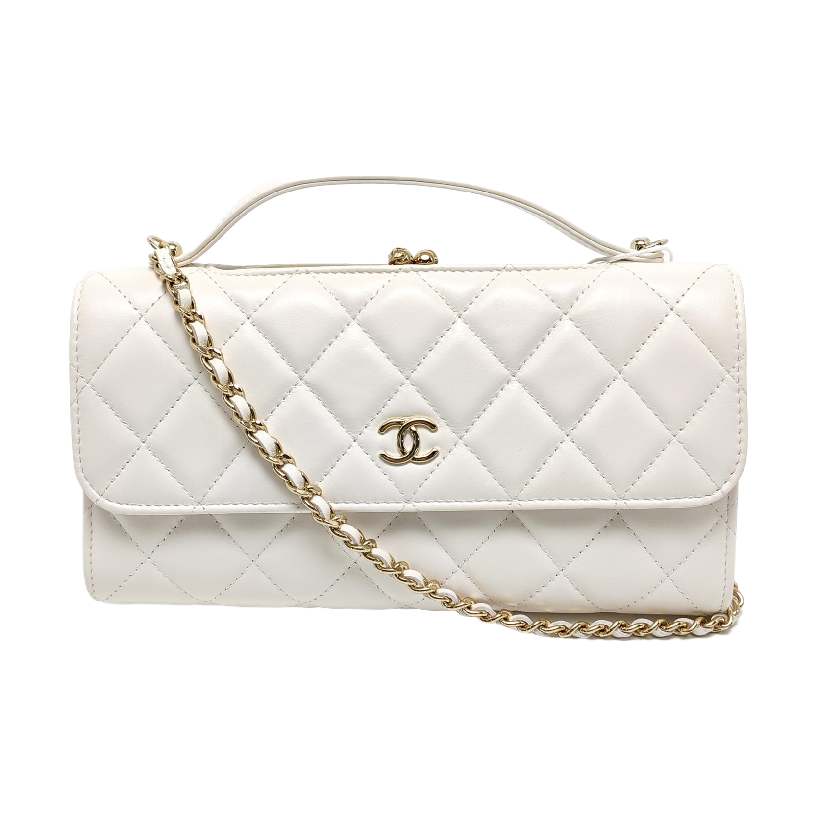 Quilted Calfskin White