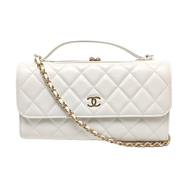 Quilted Calfskin White