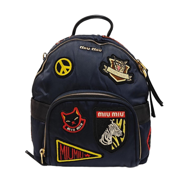 Fabric Backpack Blue