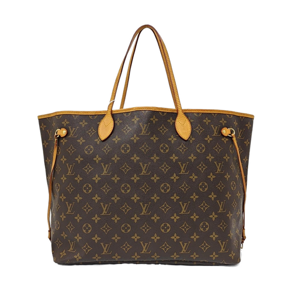 NEVERFULL GM Monogram Coated Canvas Brown