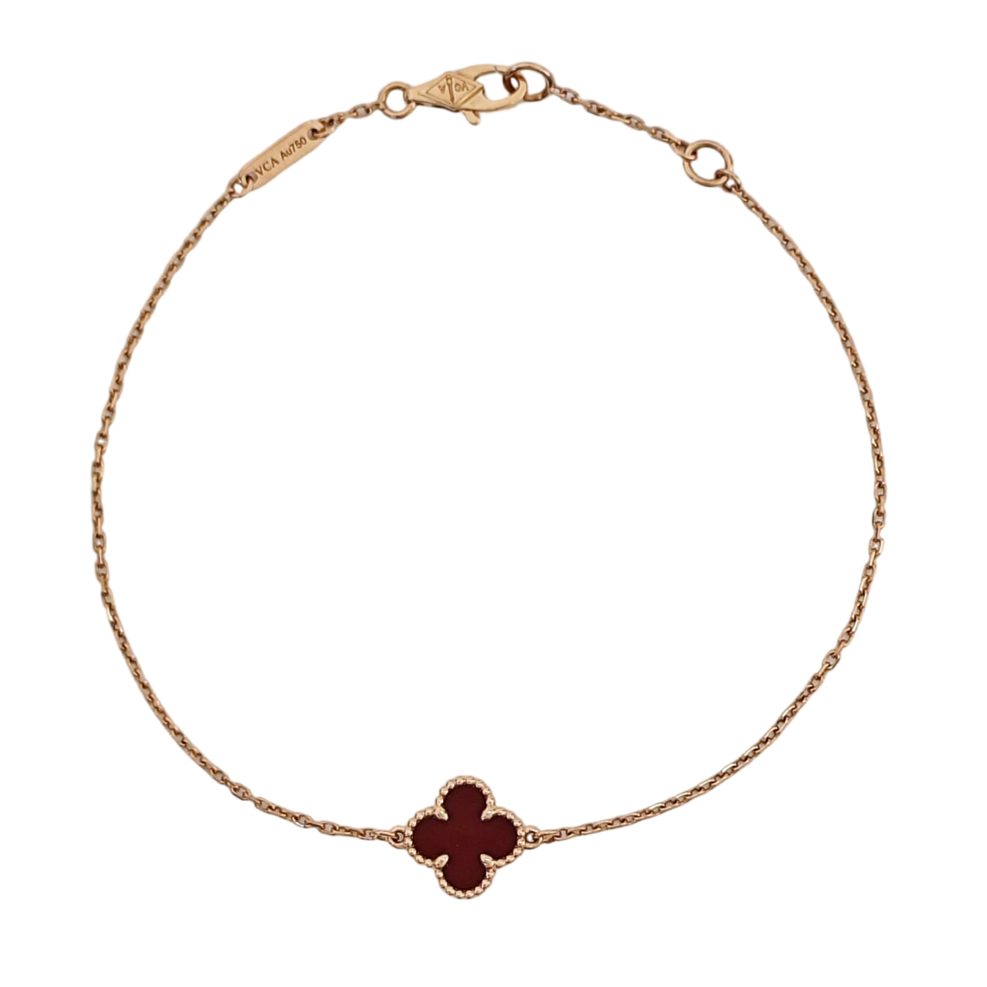 Sweet Alhambra 18k Rose Gold Bracelet