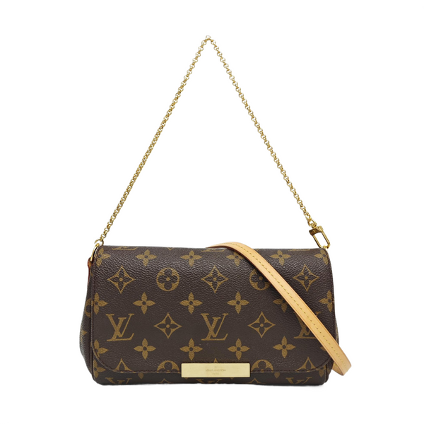 FAVORITE PM Monogram Coated Canvas Brown