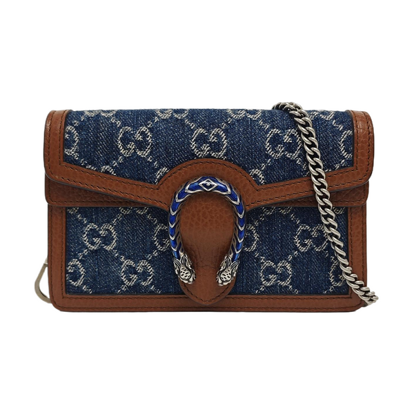 Dionysus Super Mini Monogram Denim Blue