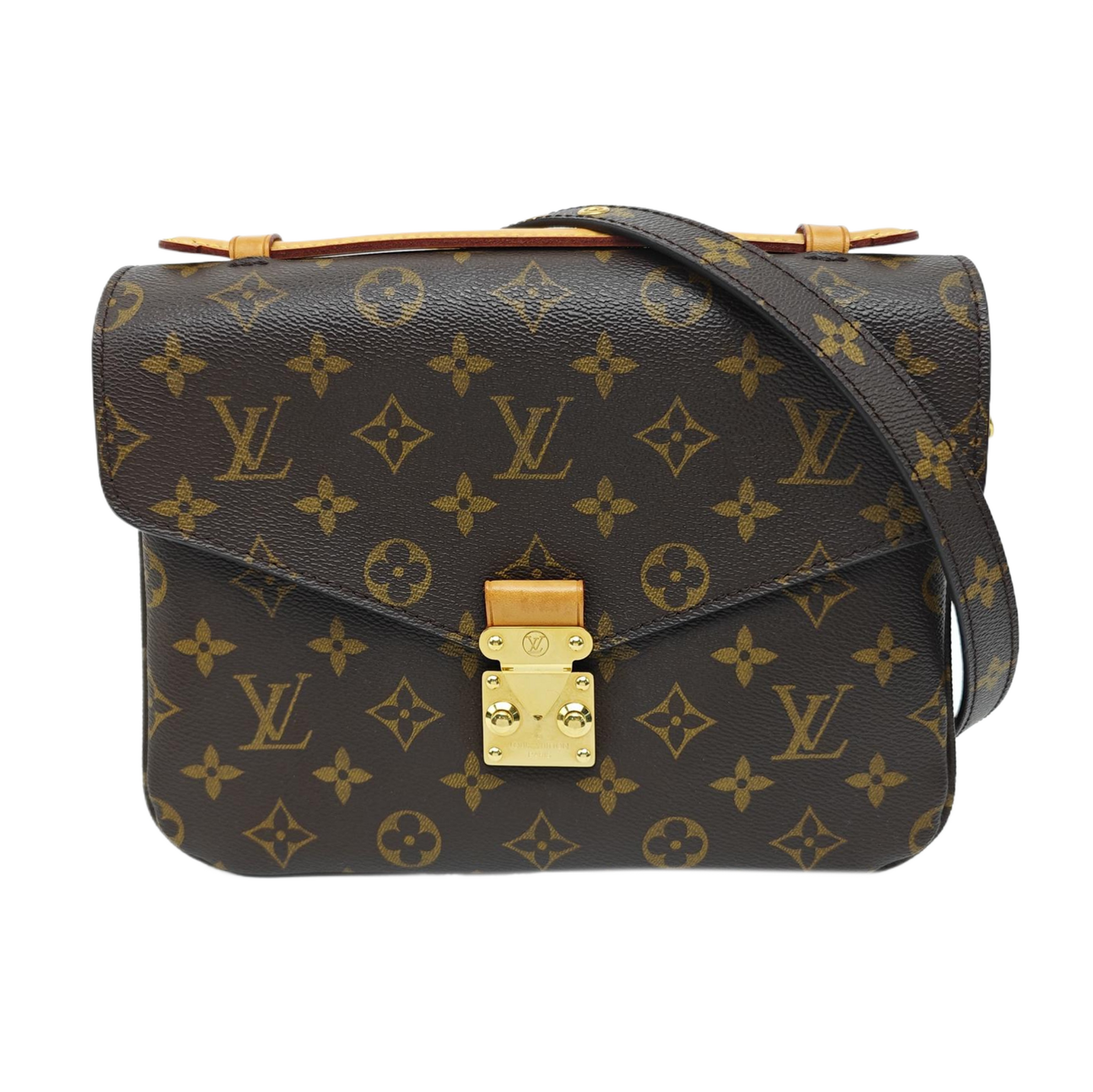 MÉTIS MM Monogram Coated Canvas Brown