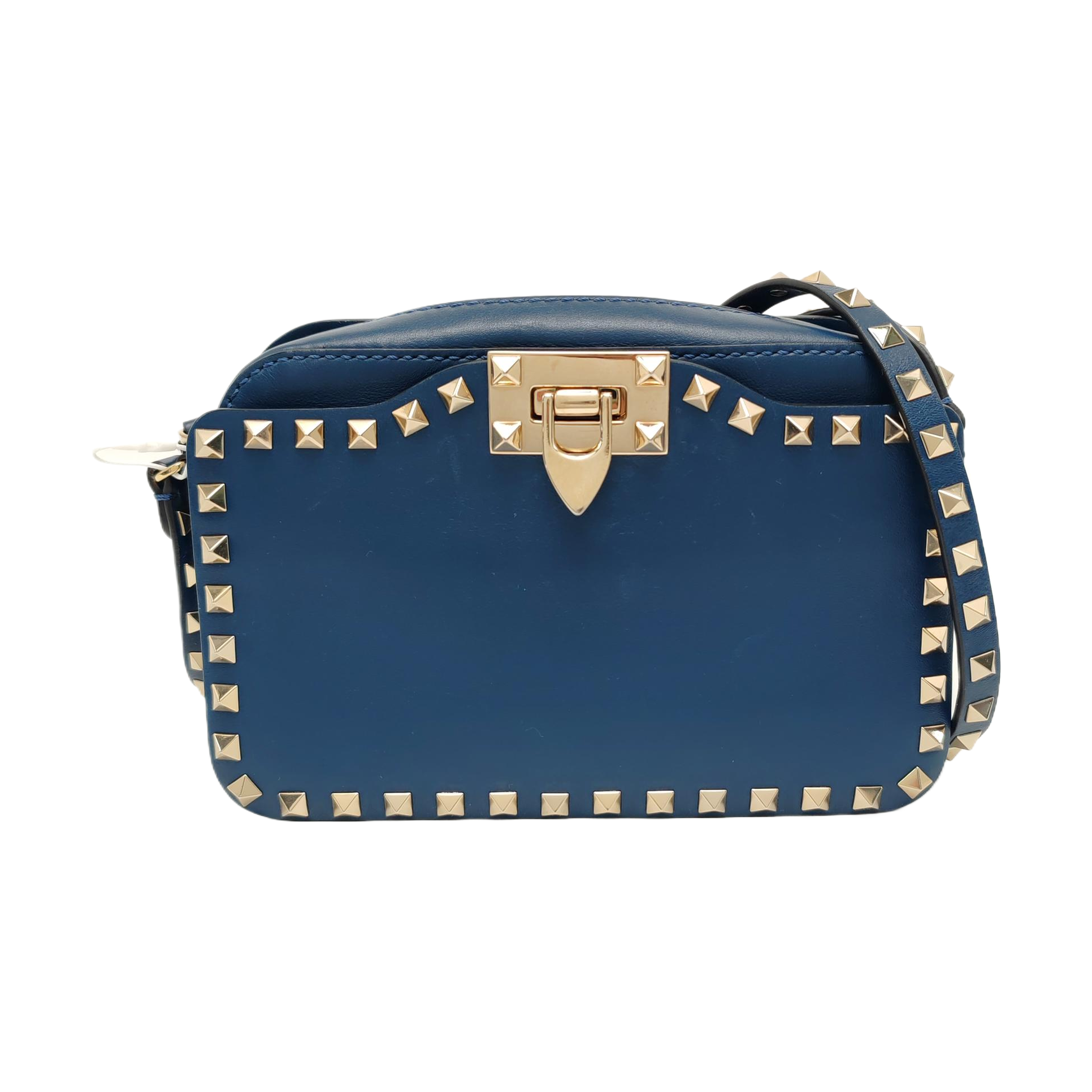 Calfskin Shoulder Bag Blue