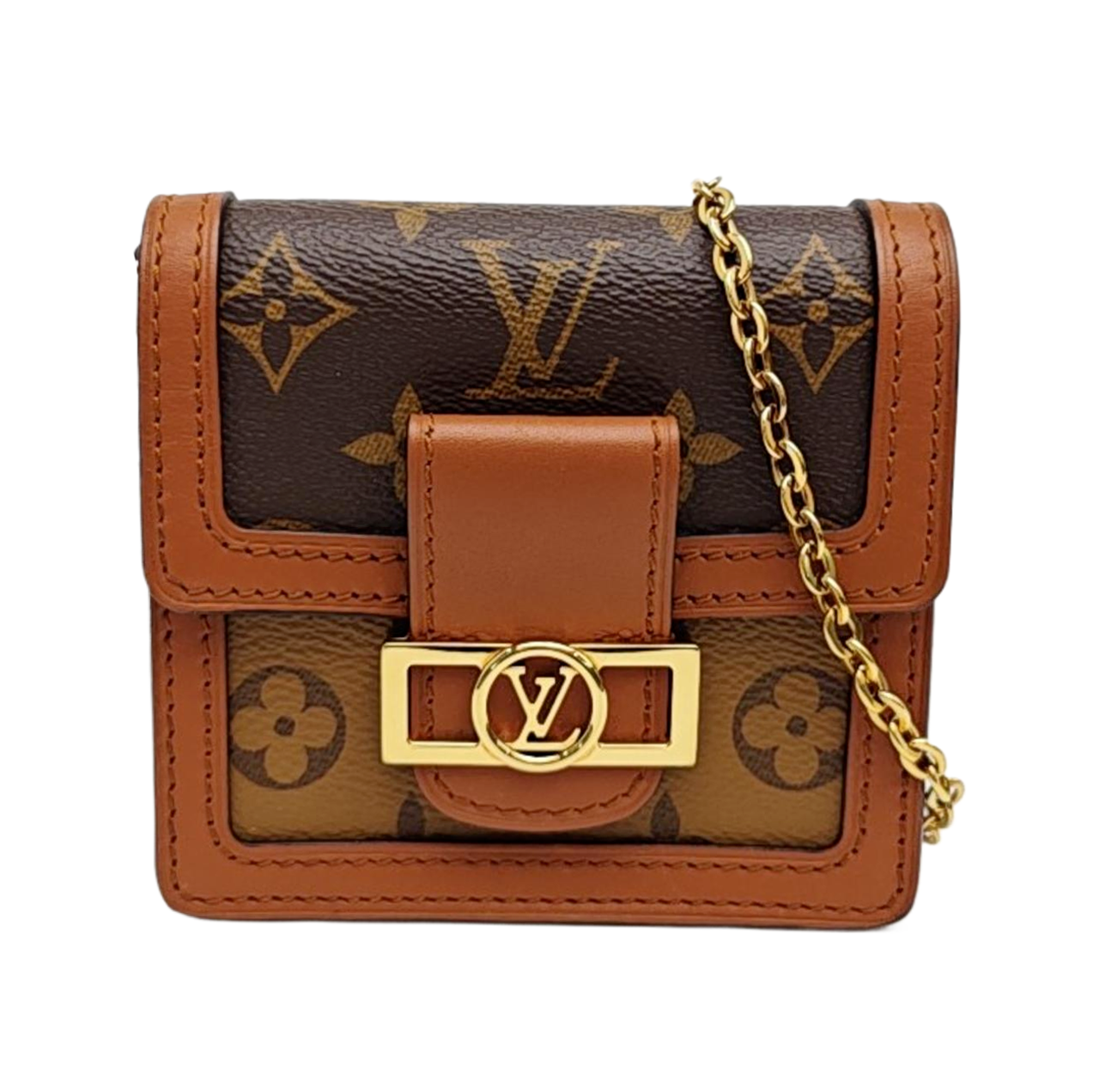 DAUPHINE BB Monogram Coated Canvas Brown