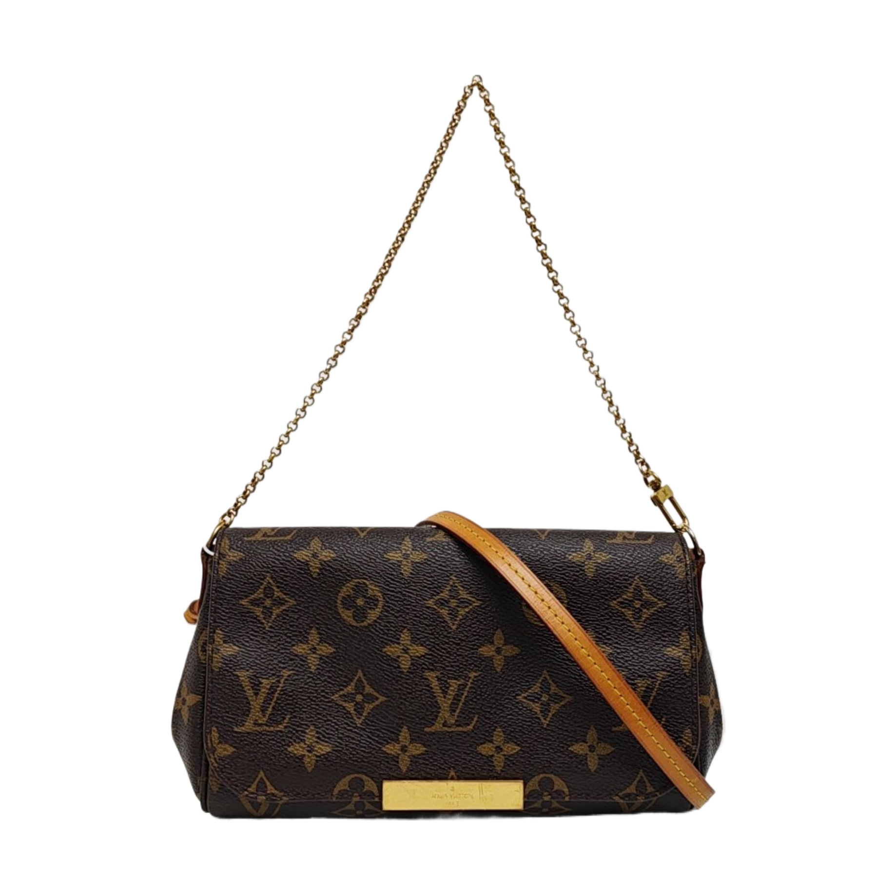 FAVORITE PM Monogram Coated Canvas Brown