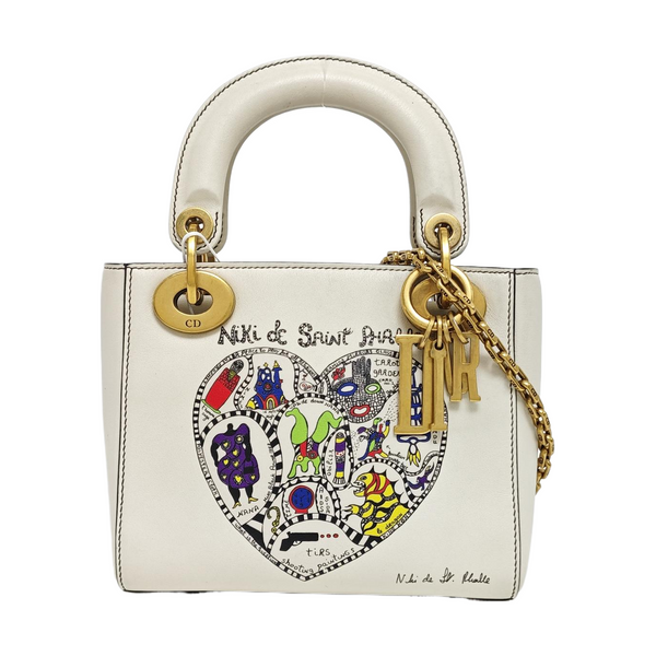Lady Dior Small Lambskin White