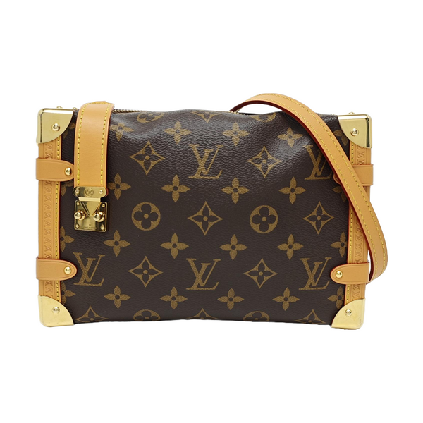 SIDE TRUNK MM Monogram Coated Canvas Brown