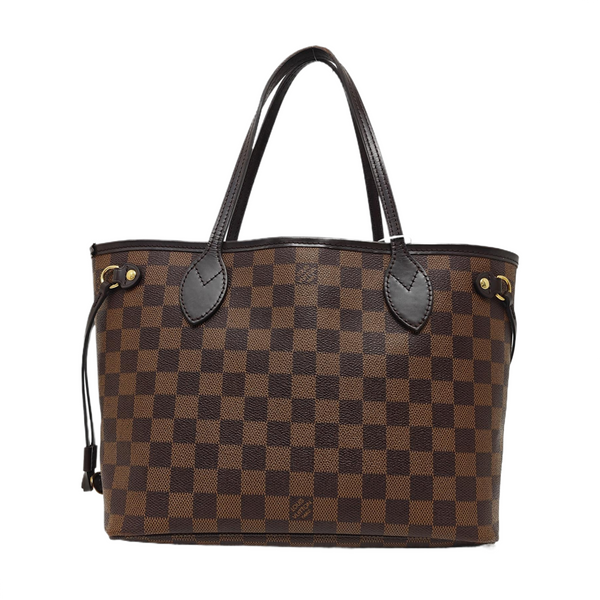 NEVERFULL PM Damier Ebene Coated Canvas Brown