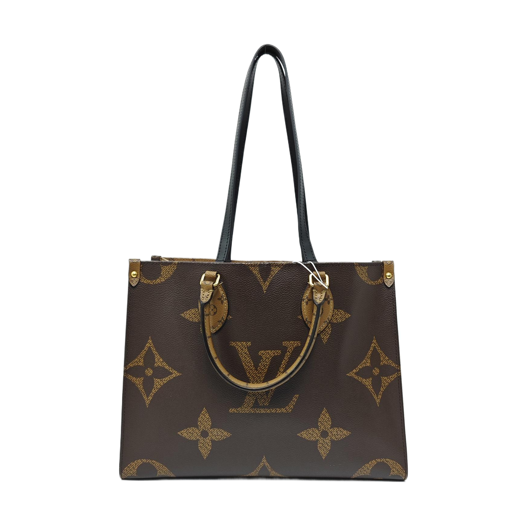 Authenticated pre-owned  ONTHEGO MM Monogram Coated Canvas Brown - Tote Bag at Looply