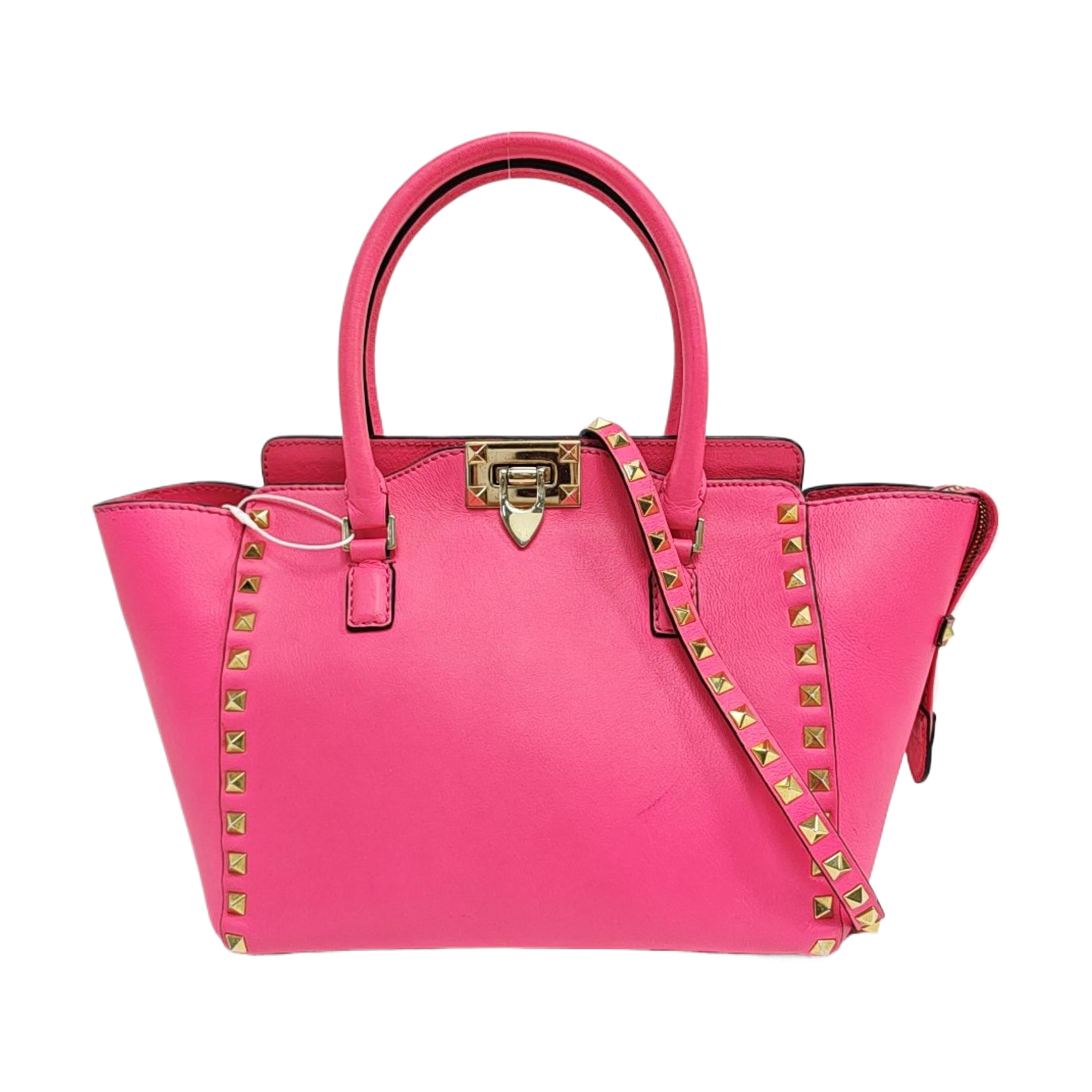 Rockstud Calfskin Red