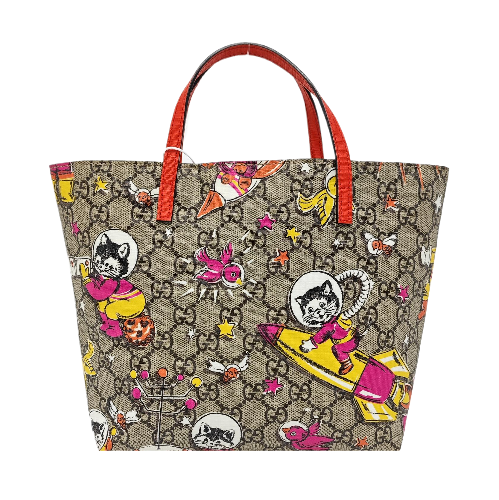 Monogram Coated Canvas Tote Bag Beige