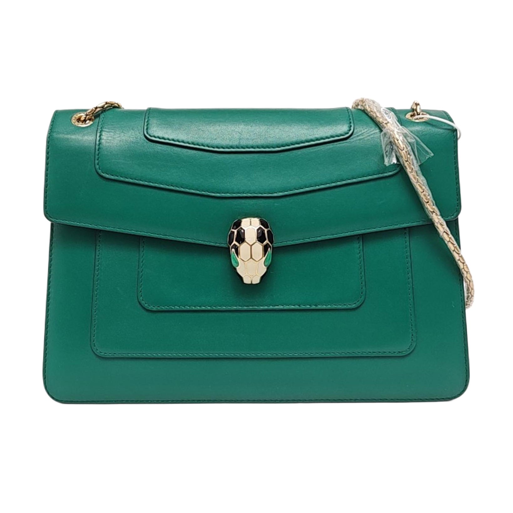 SERPENTI FOREVER Medium Calfskin Green