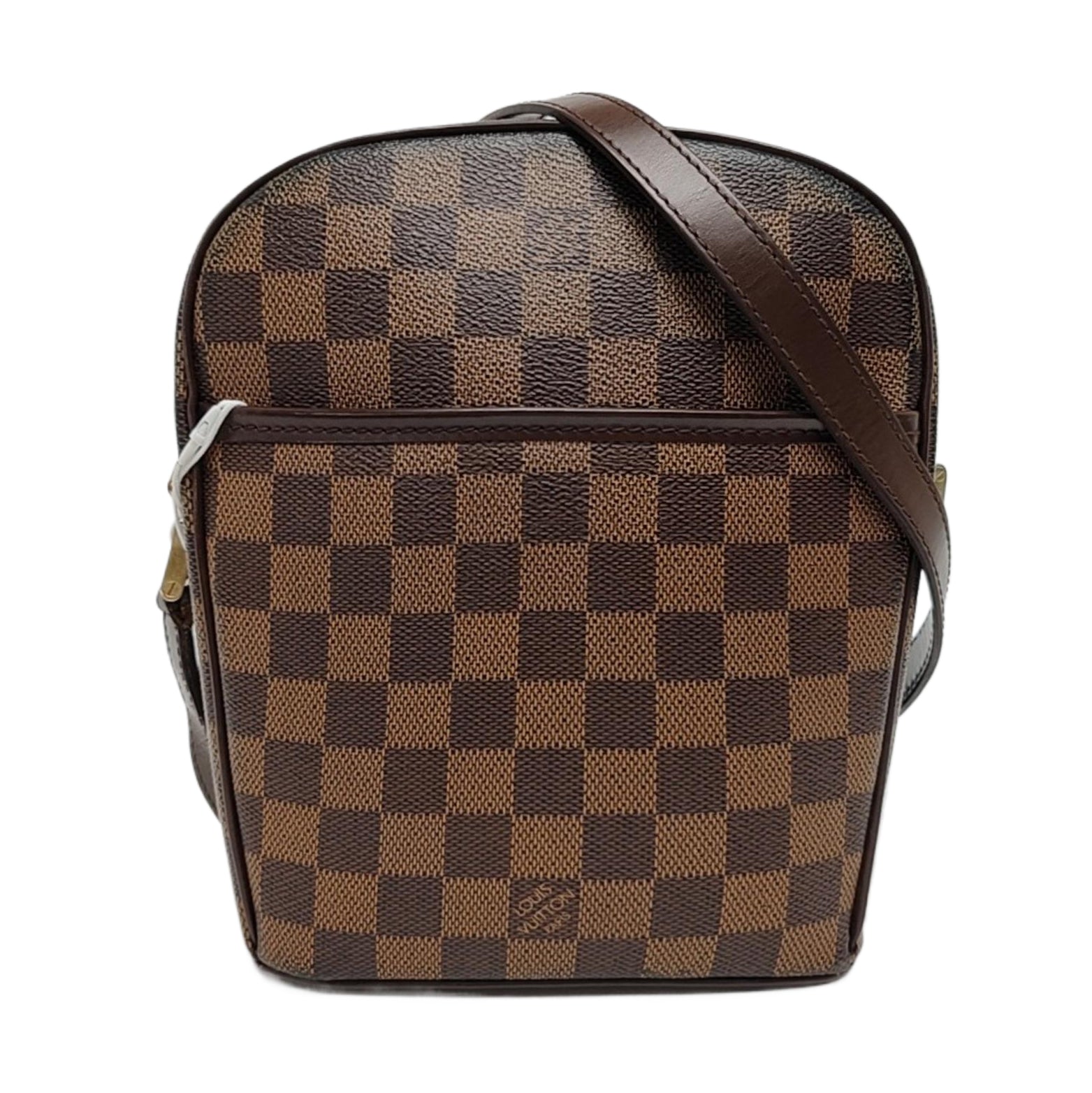 IPANEMA PM Damier Ebene Coated Canvas Brown