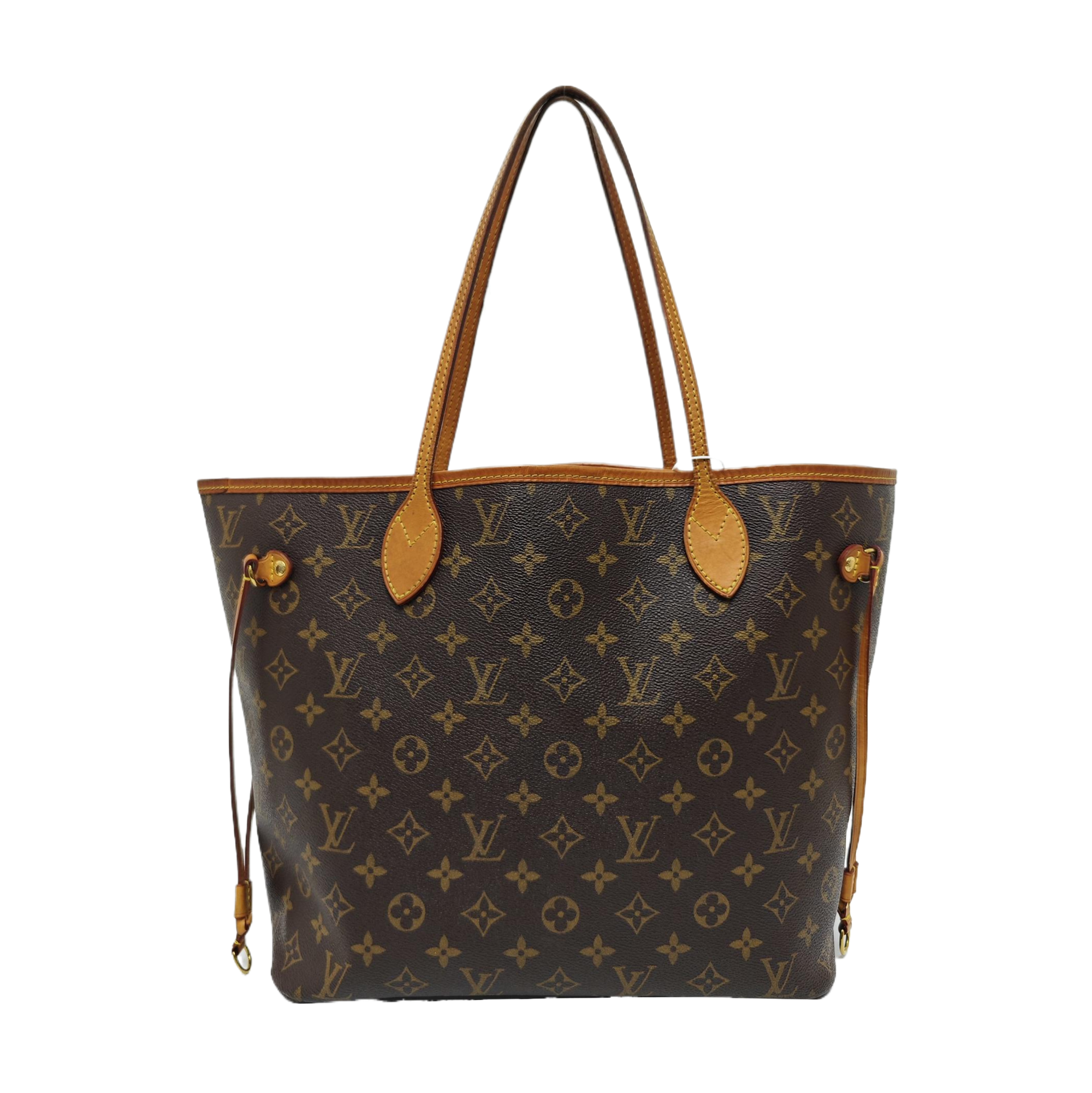 NEVERFULL MM Monogram Coated Canvas Brown