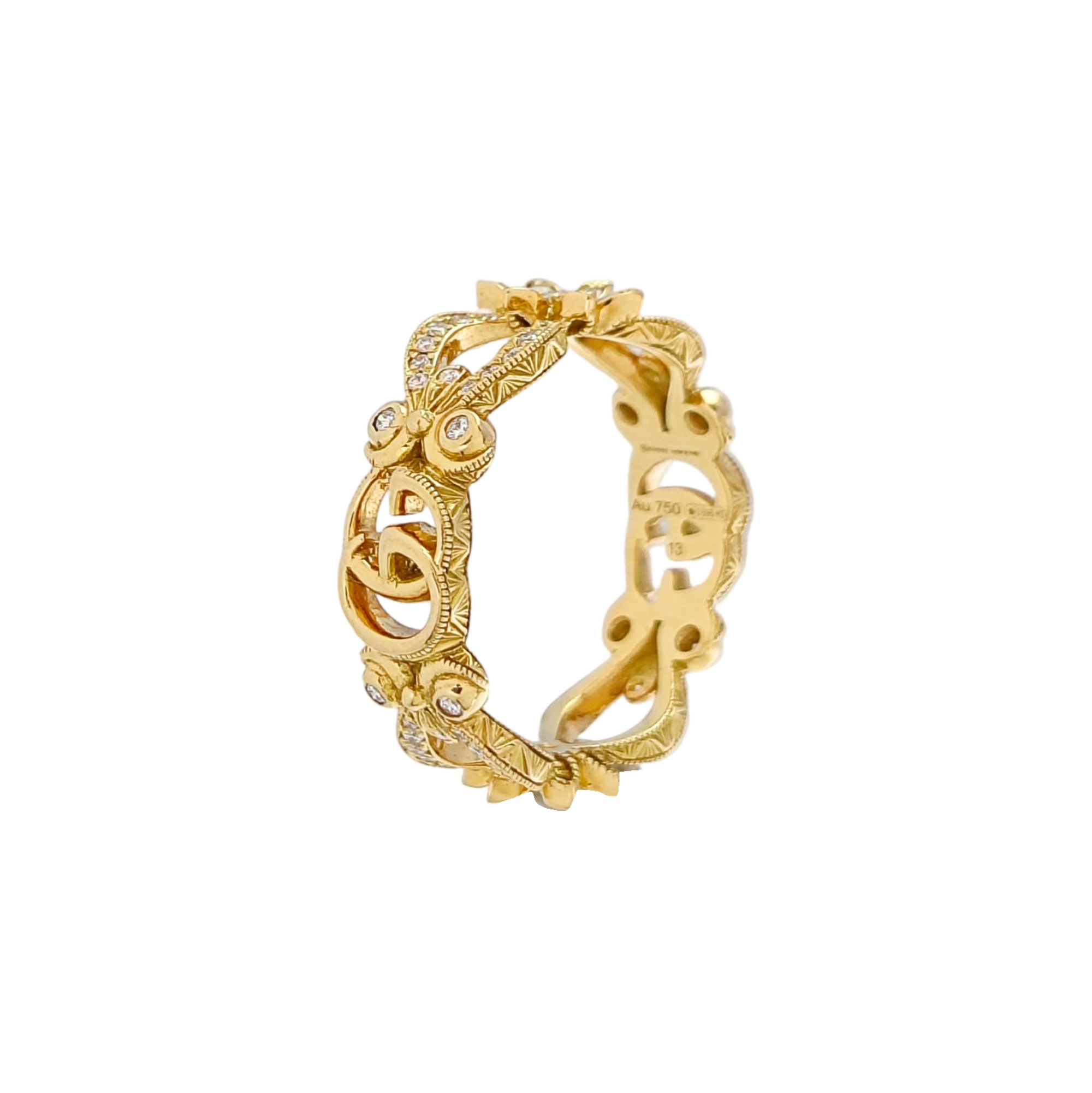 Gucci Flora 18k Gold Ring HK 13