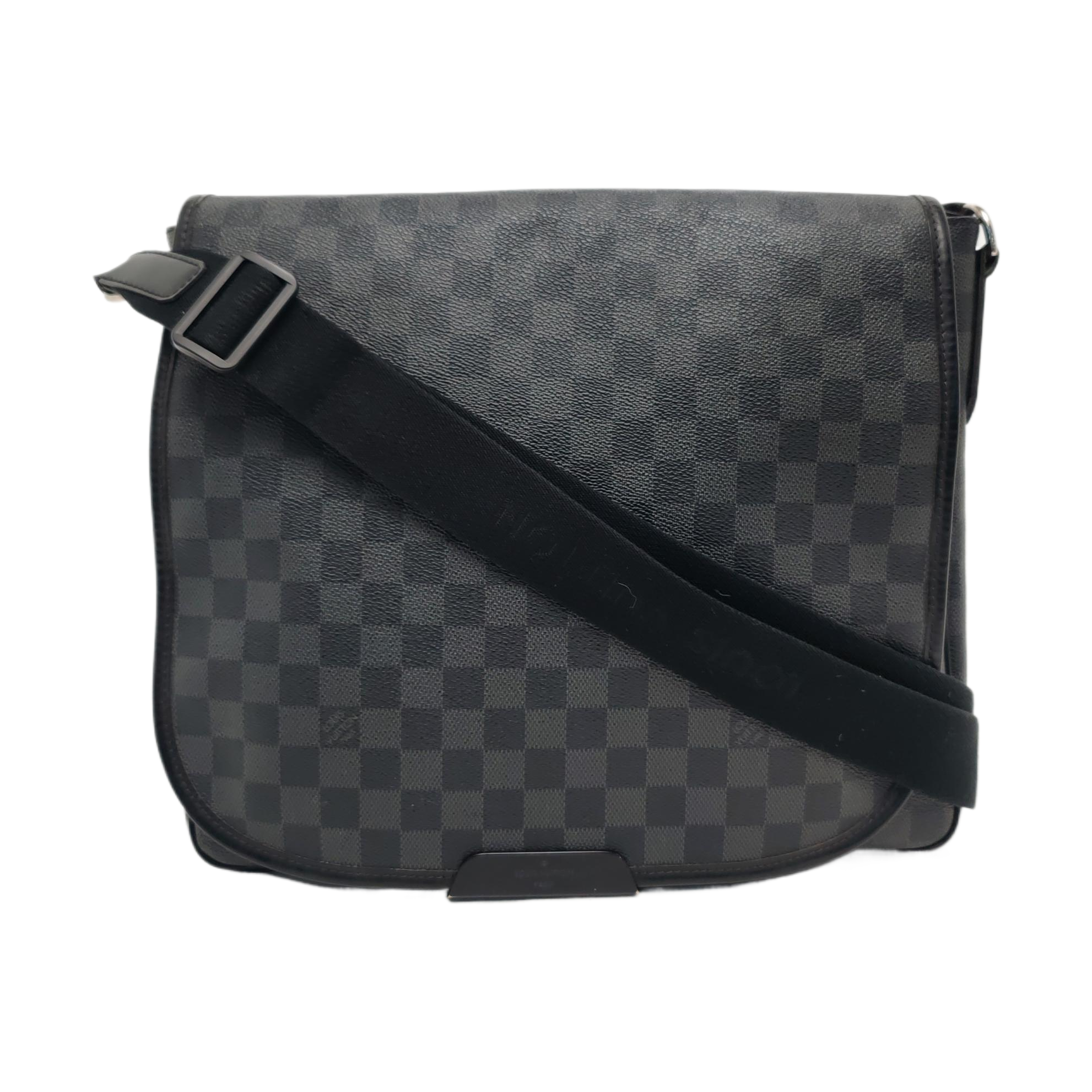 DANIEL Damier Graphite Coated Canvas Gray