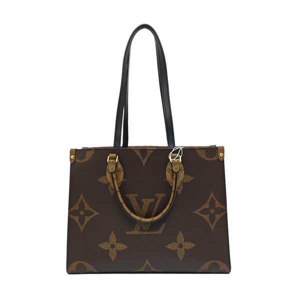 ONTHEGO MM Monogram Coated Canvas Brown