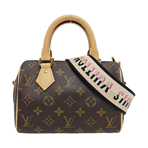 SPEEDY 20 Monogram Coated Canvas Brown