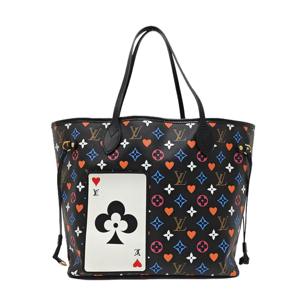 NEVERFULL MM Monogram Coated Canvas Black