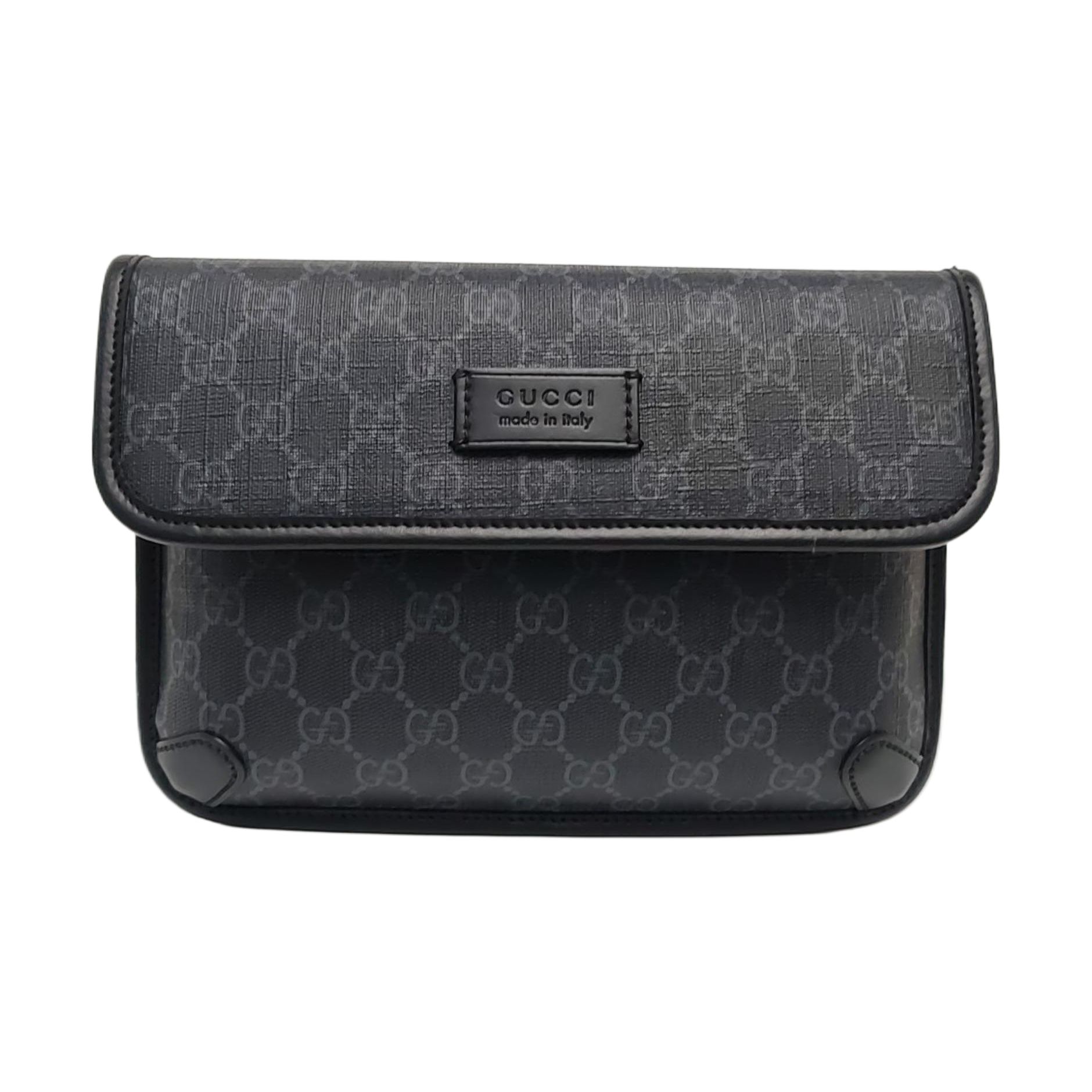 Neo Vintage Monogram Coated Canvas Black
