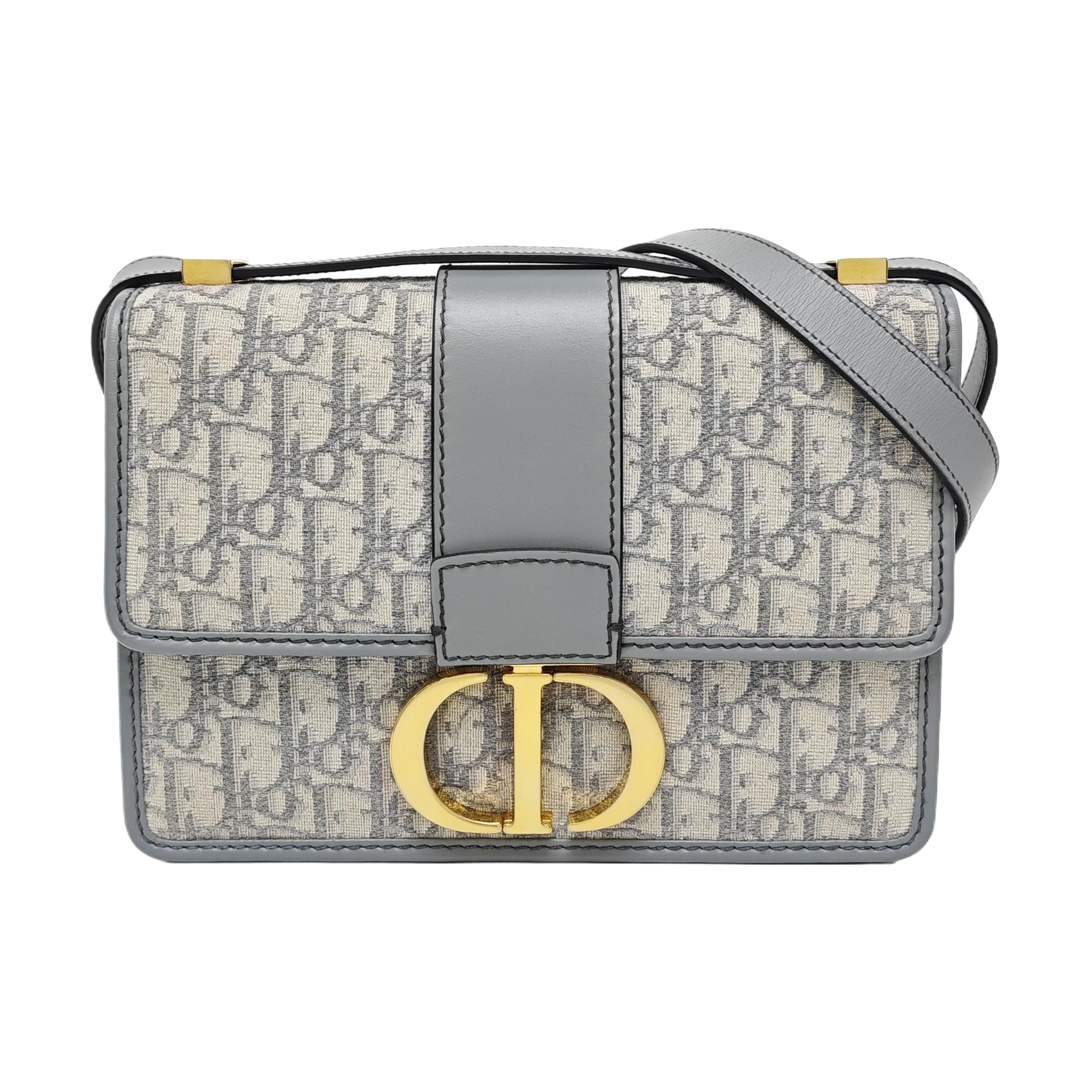 30 Montaigne Medium Oblique Canvas Gray