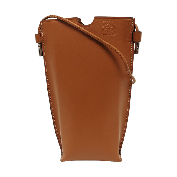 Calfskin Shoulder Bag Brown