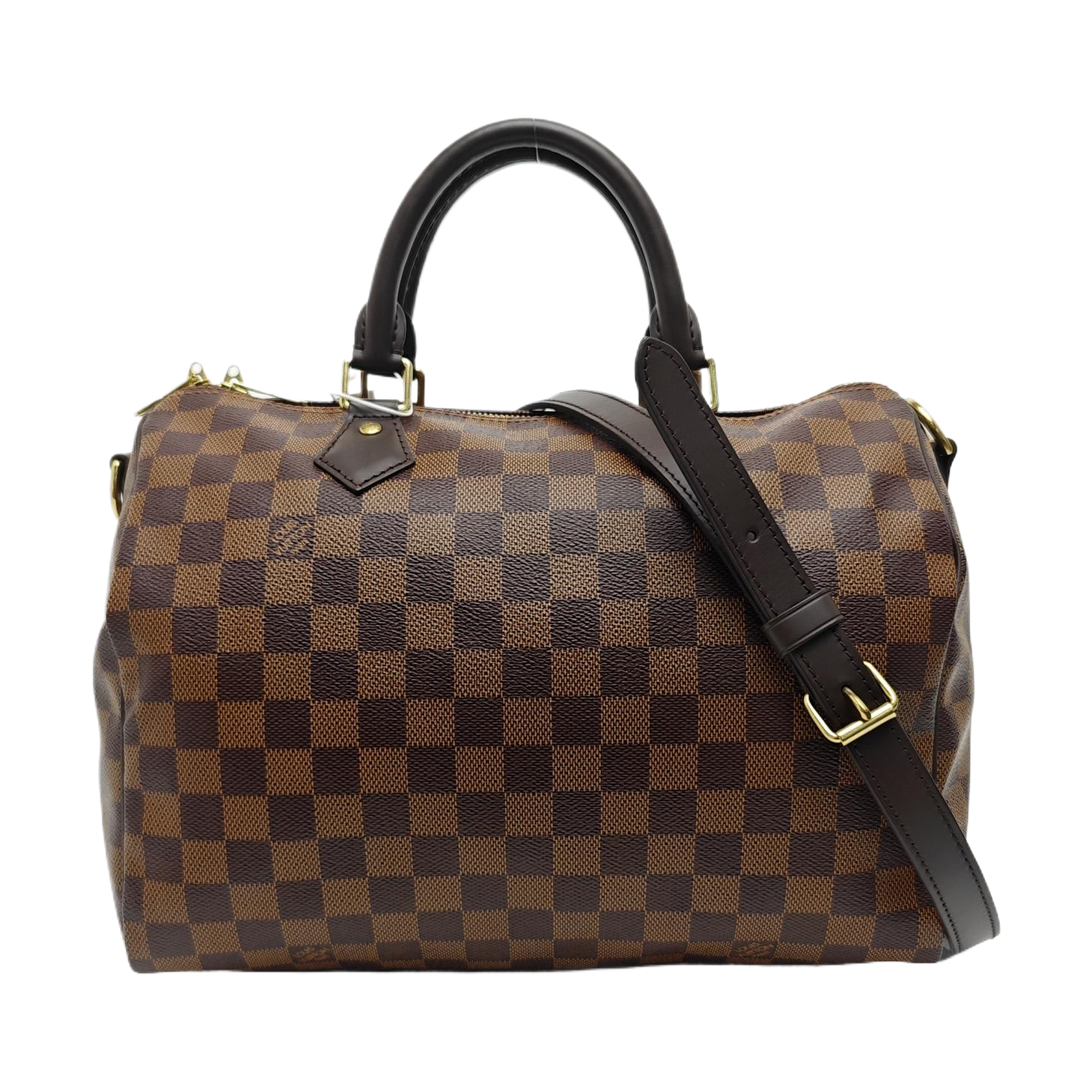 SPEEDY 30 Damier Ebene Coated Canvas Brown