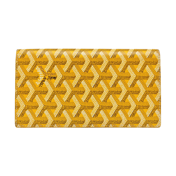 Coated Canvas Wallet Yellow