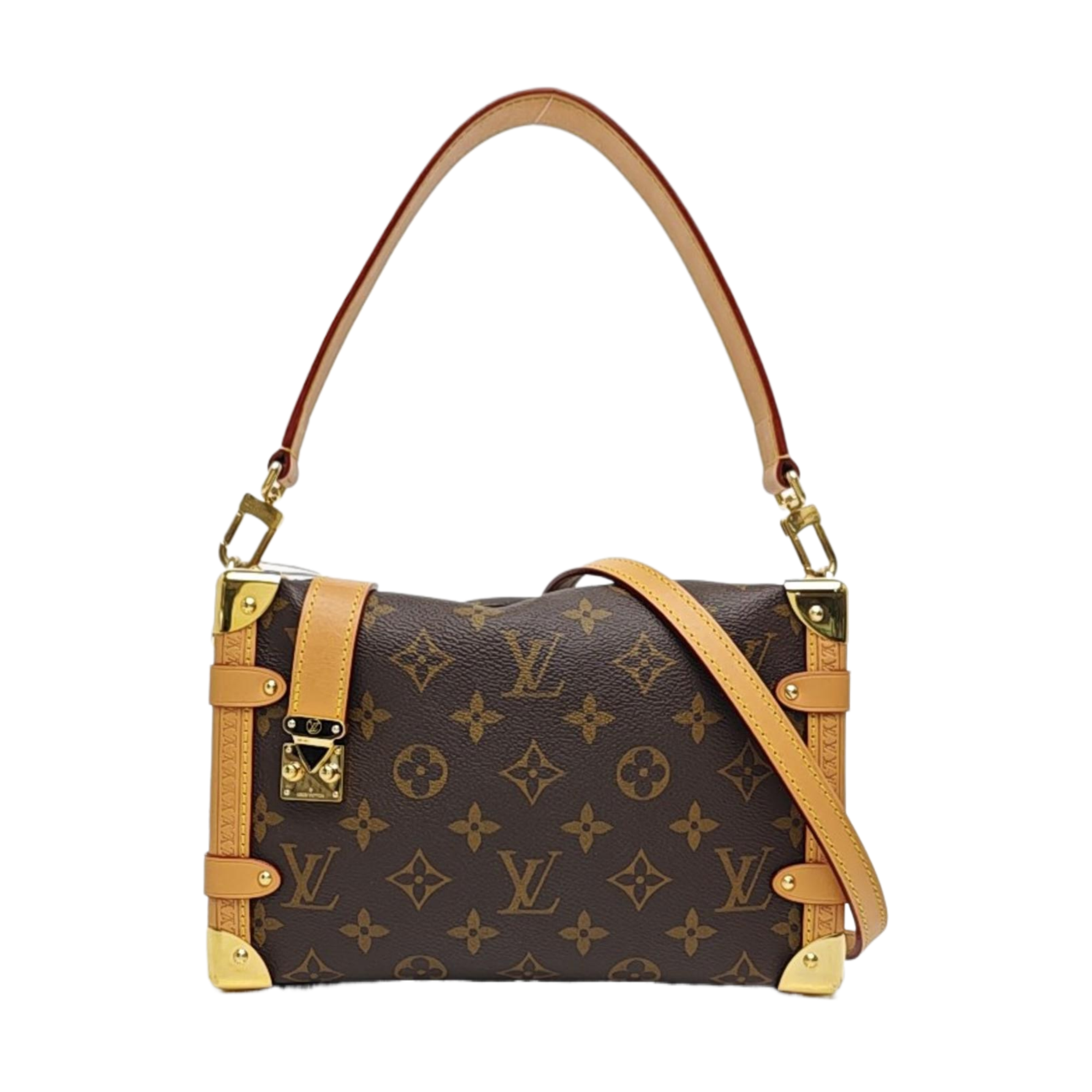 SIDE TRUNK MM Monogram Coated Canvas Brown