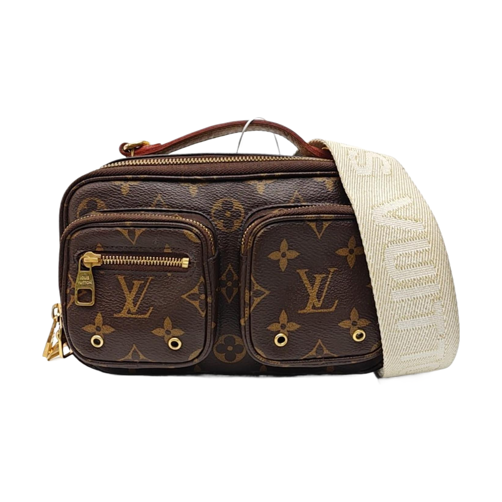 UTILITY Monogram Coated Canvas Brown