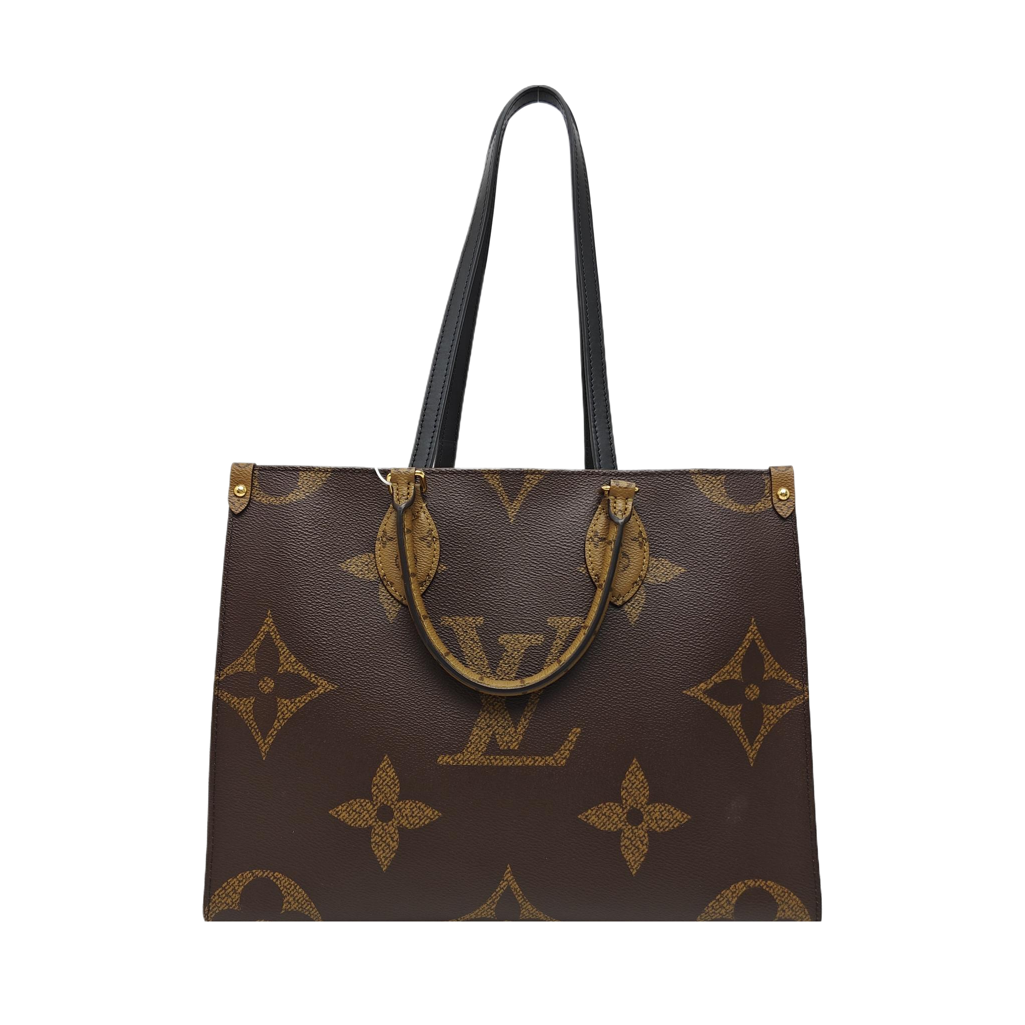 ONTHEGO MM Monogram Coated Canvas Brown
