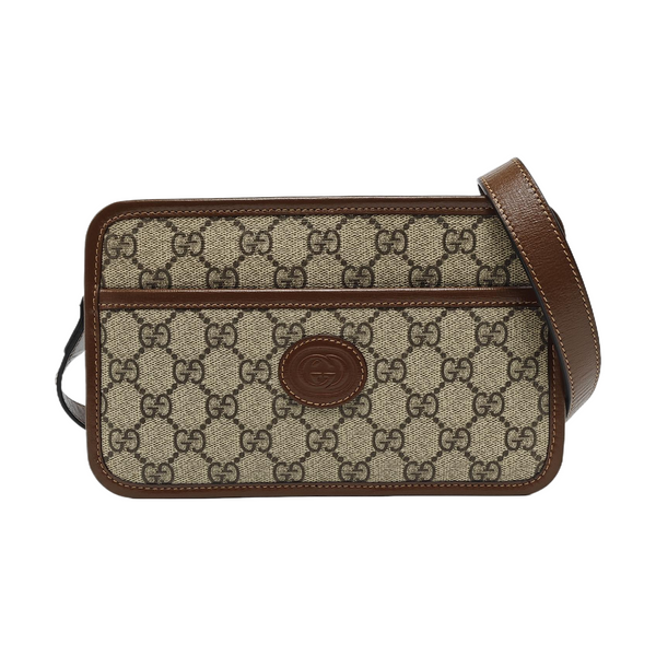 GG Supreme Mini Monogram Coated Canvas Beige