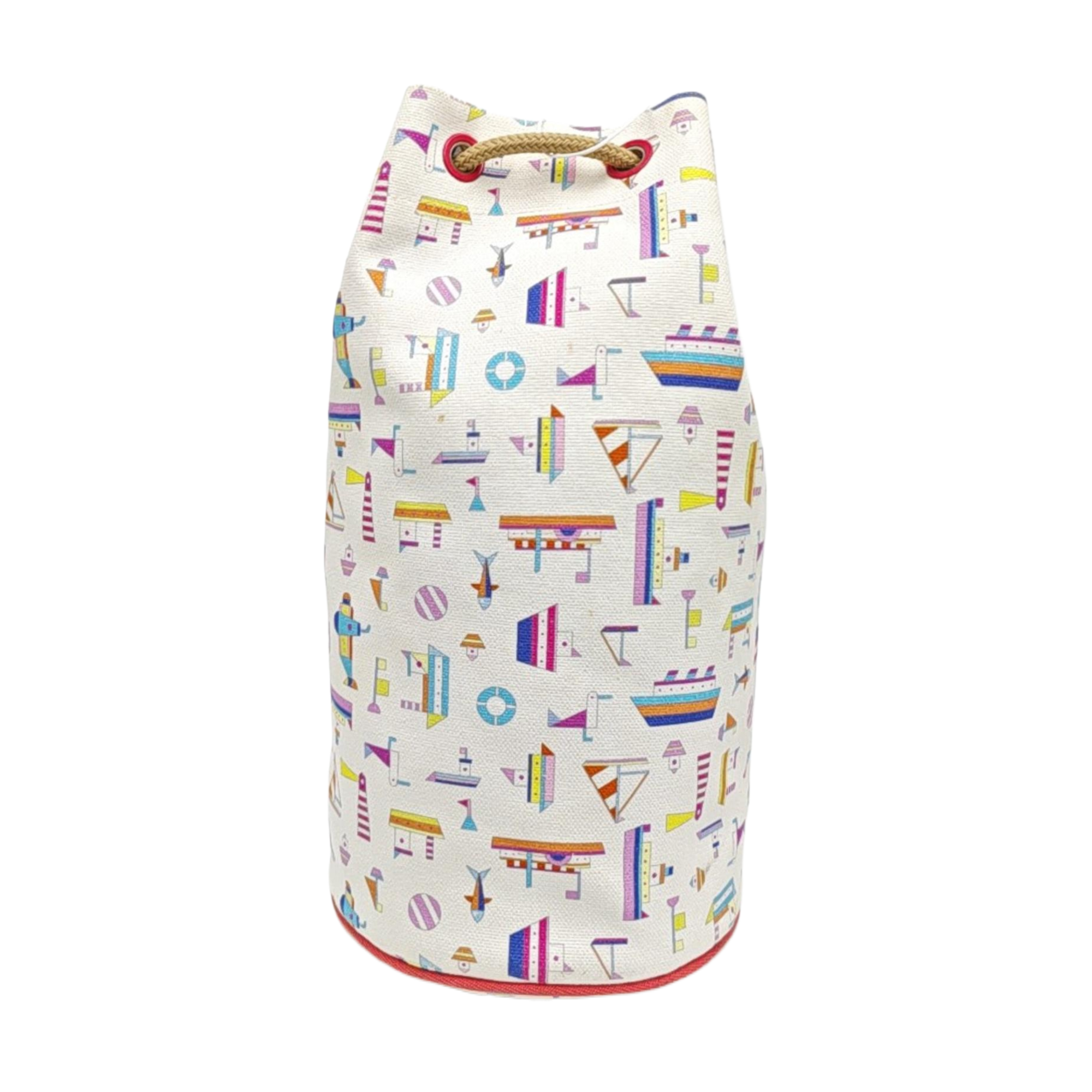 Canvas Bucket Bag White