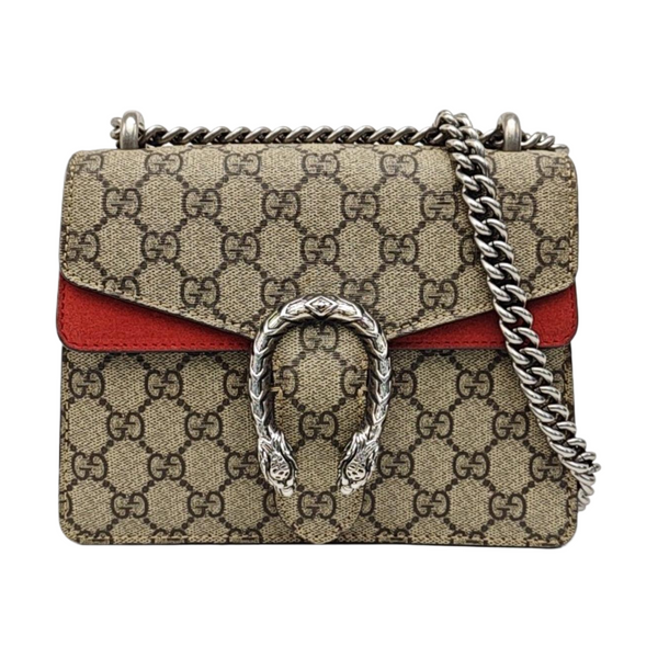 Dionysus Mini Monogram Coated Canvas Beige
