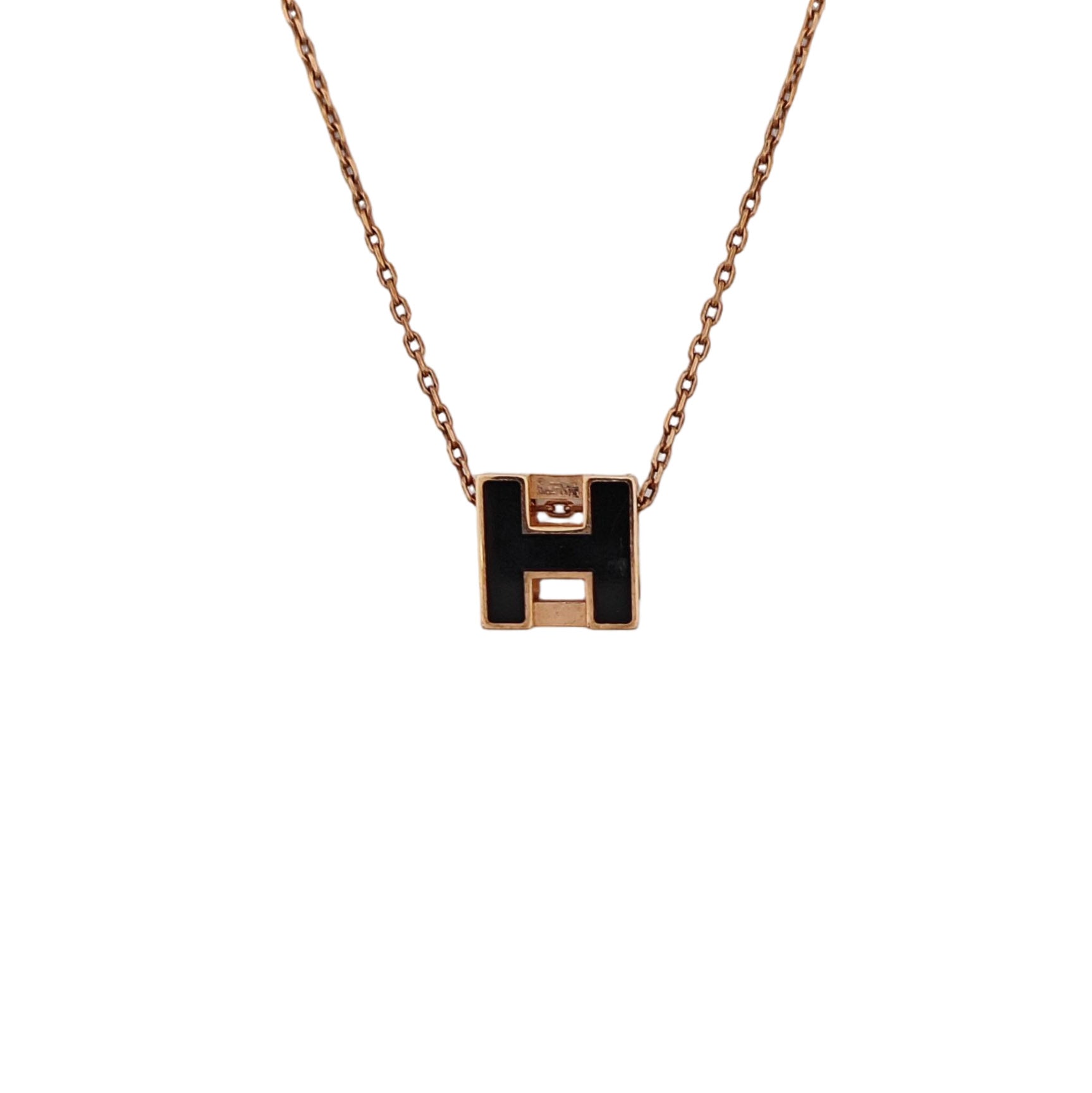 Cage D'h Metal Rose Gold Necklace