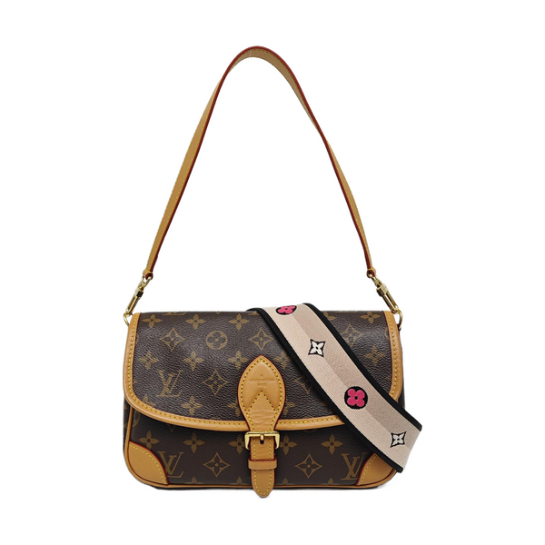 DIANE Monogram Coated Canvas Brown