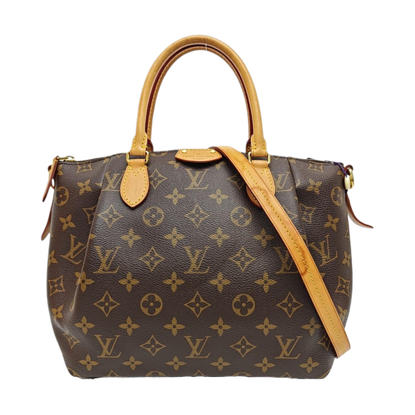 TURENNE Monogram Coated Canvas Brown