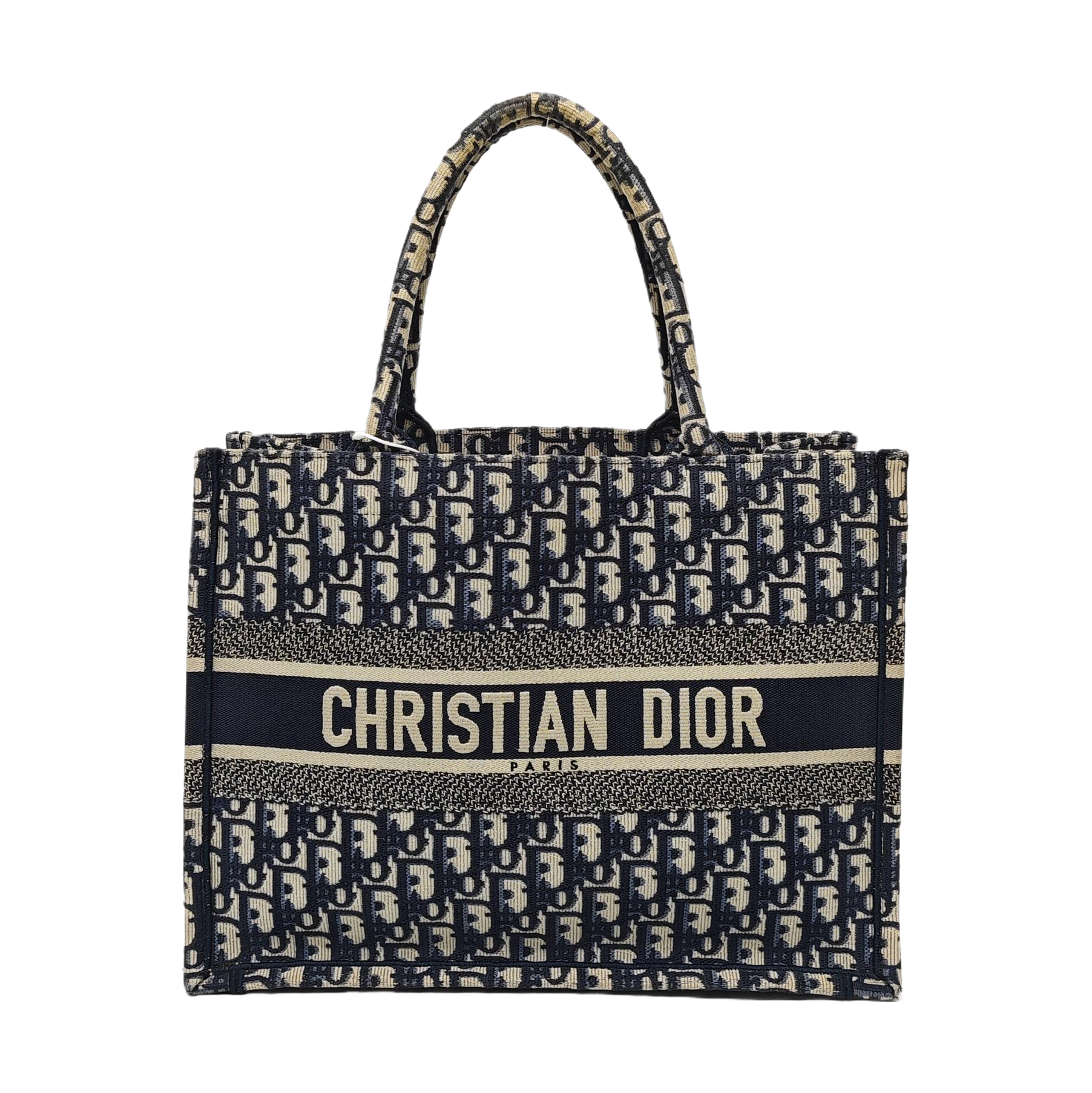 Book Tote Medium Oblique Canvas Blue