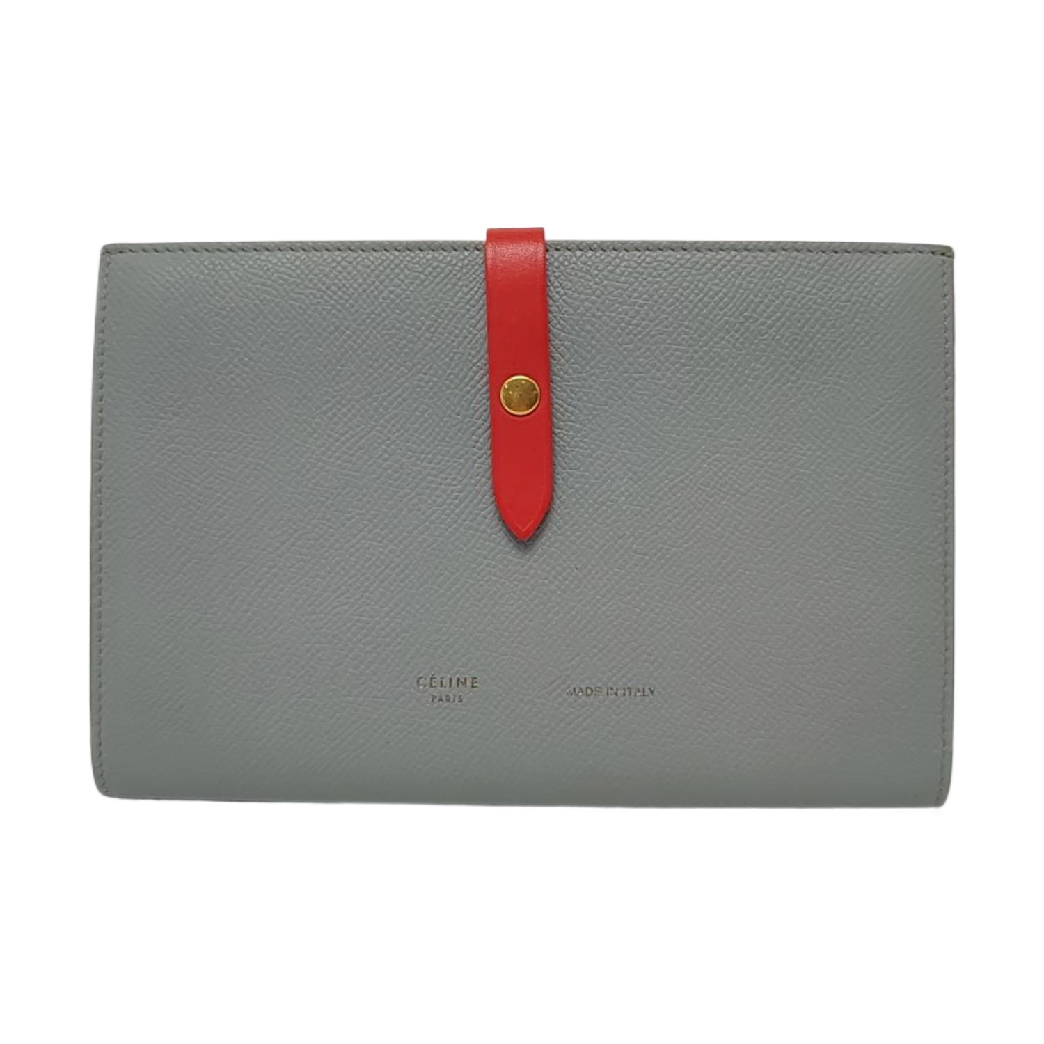 STRAP Large Calfskin Gray Wallet