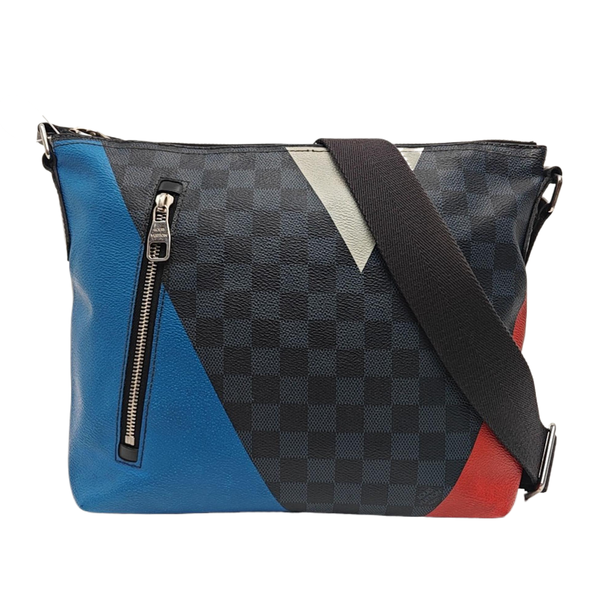 MICK PM Damier Coated Canvas Blue