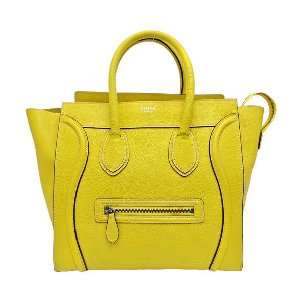 LUGGAGE Mini Calfskin Yellow