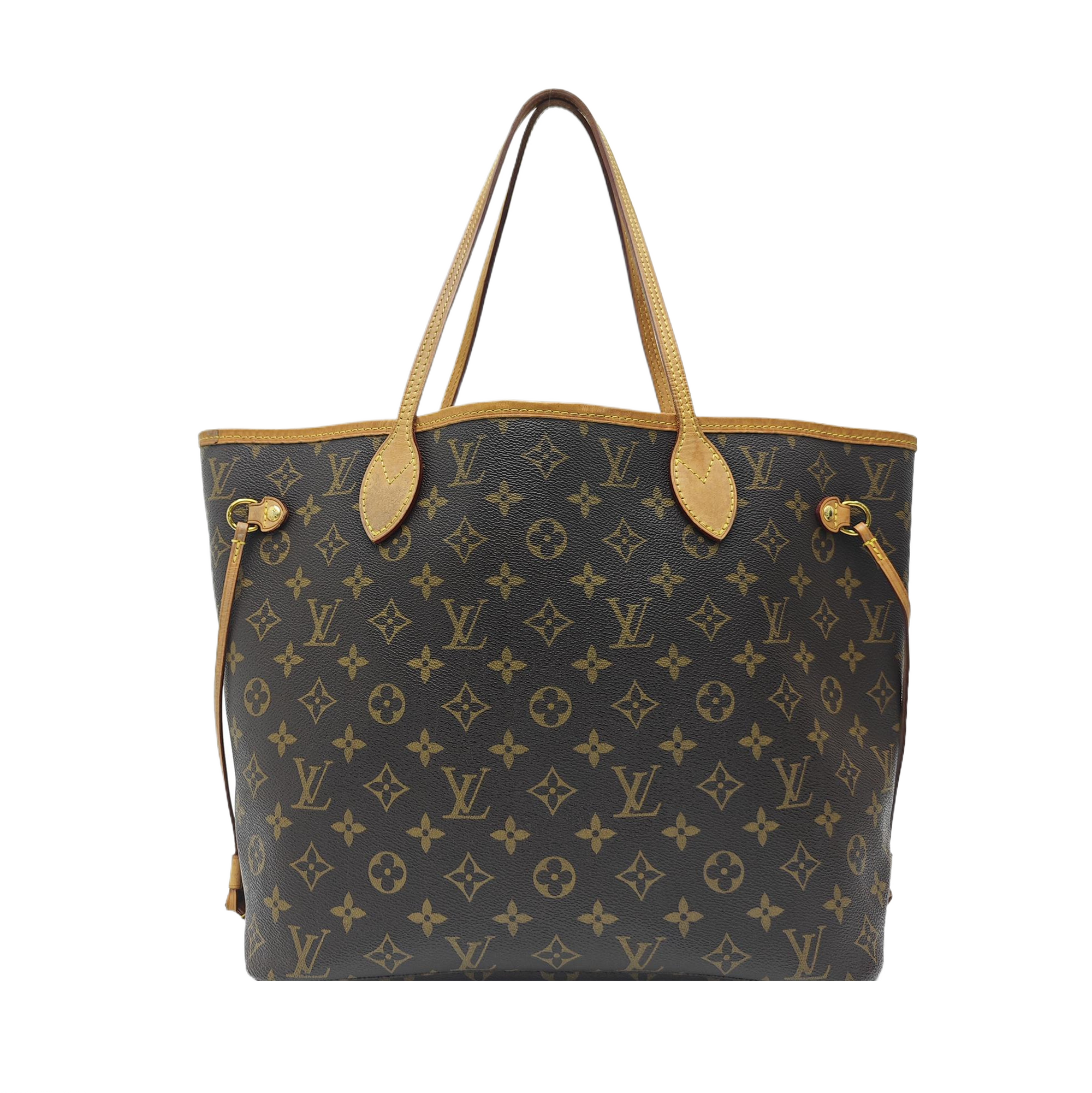 NEVERFULL MM Monogram Coated Canvas Brown