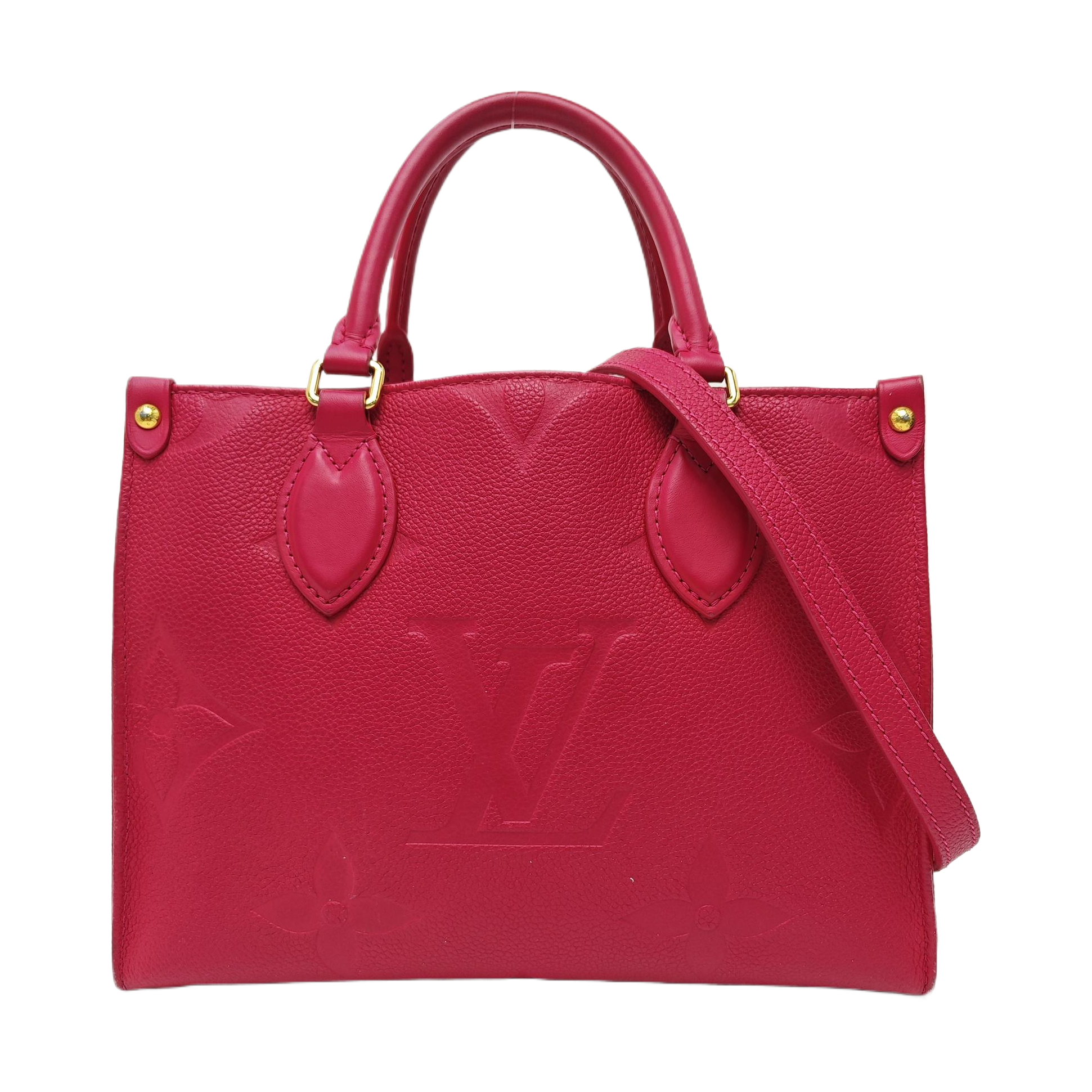ONTHEGO PM Monogram Calfskin Red