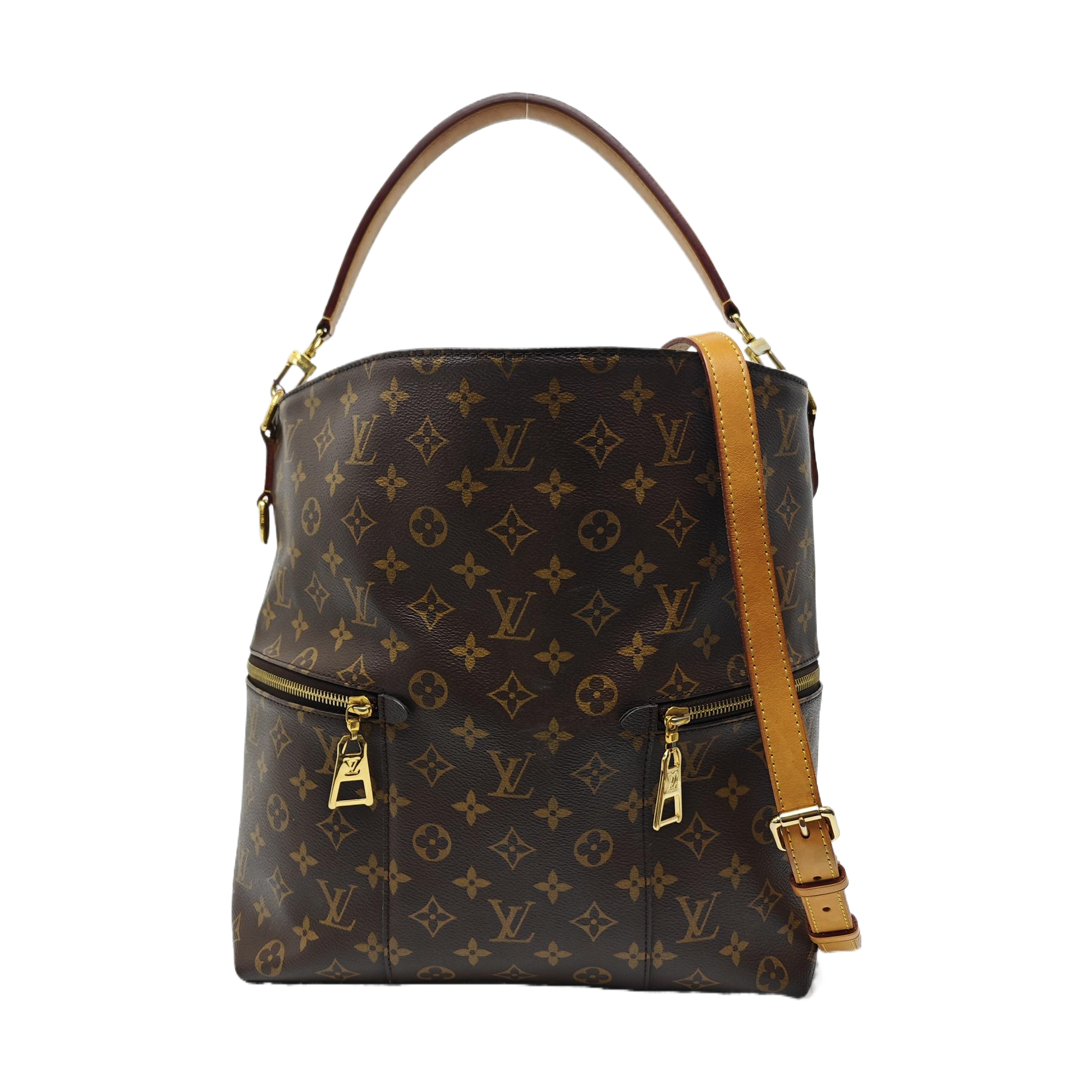 MELIE Monogram Coated Canvas Brown