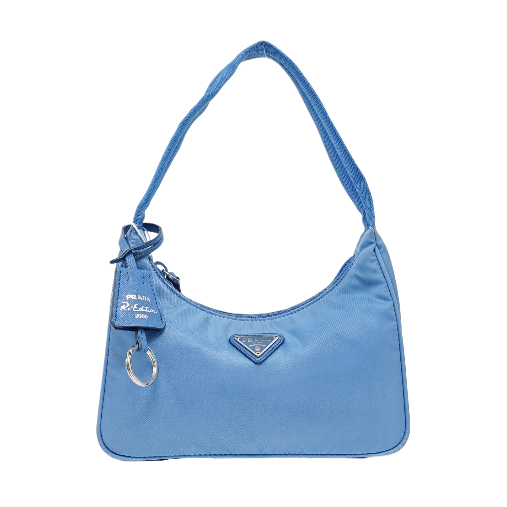 Authenticated pre-owned  Re-Edition2000 Mini Nylon Blue - Top Handle Bag at Looply