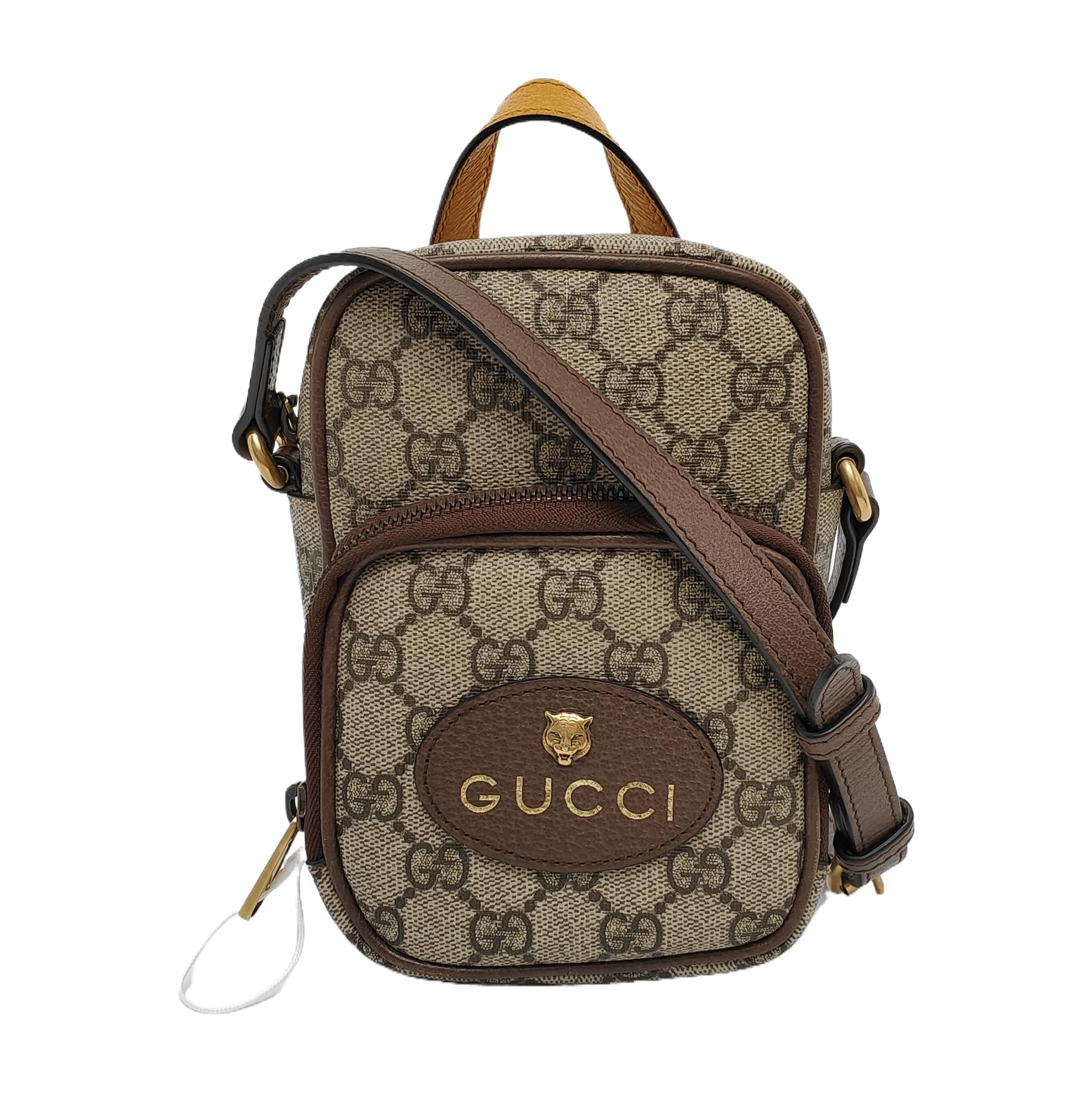 Neo Vintage Mini Monogram Coated Canvas Brown
