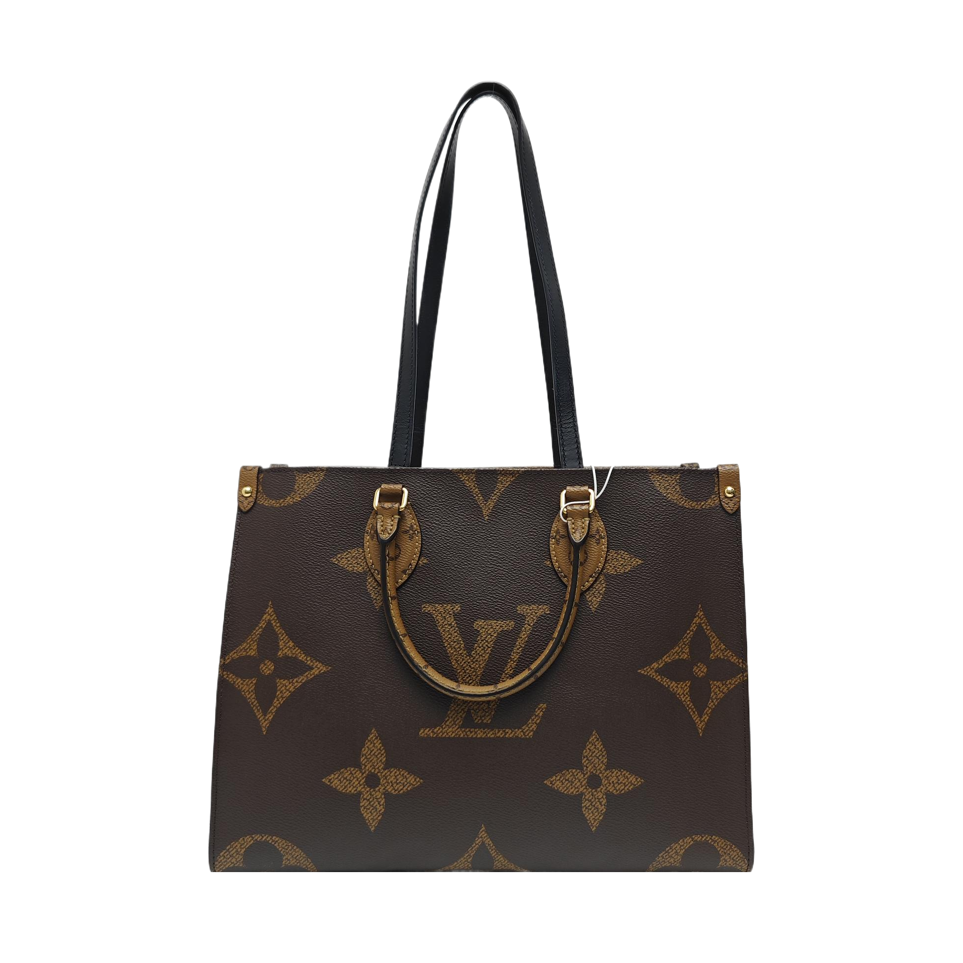 ONTHEGO MM Monogram Coated Canvas Brown