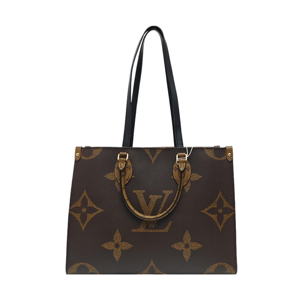 ONTHEGO MM Monogram Coated Canvas Brown